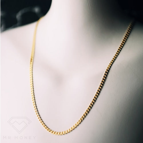 50Cm Curb-Link 9Ct Gold Chain Option 1: Width: 3.6Mm Necklaces