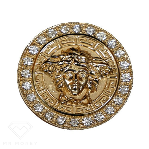 9Ct Gold And Diamond Medusa Ring Rings
