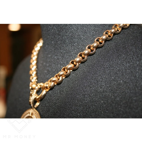 9Ct Gold Belcher Chain With Ring Clasp Necklaces