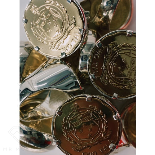 Samoan Claw Ring Gold Plated Coin Rings