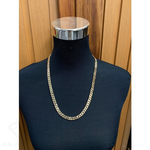 9Ct Gold Cuban Link Chain 60Cm/8.02Mm Necklace Necklaces
