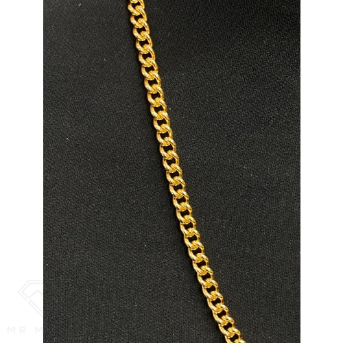 9Ct Curb Link Gold Chain 60Cm Necklaces