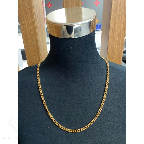9Ct Curb Link Gold Chain 55Cm/6.47 W 25 Necklaces