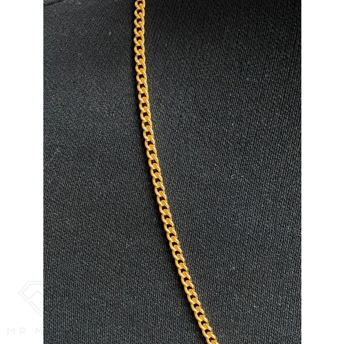 9Ct Gold Curb Link 60Cm/3.44Mm Necklace Necklaces