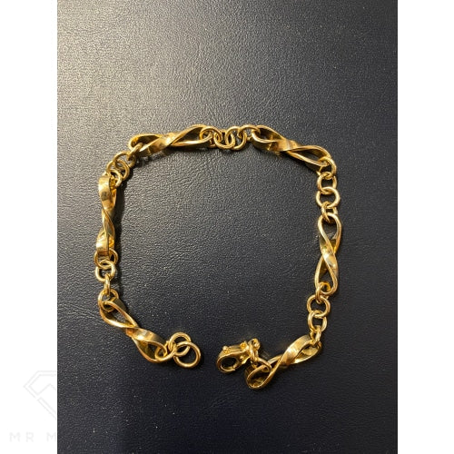 9Ct Gold Bracelet 23Cm/6.0W Bracelets