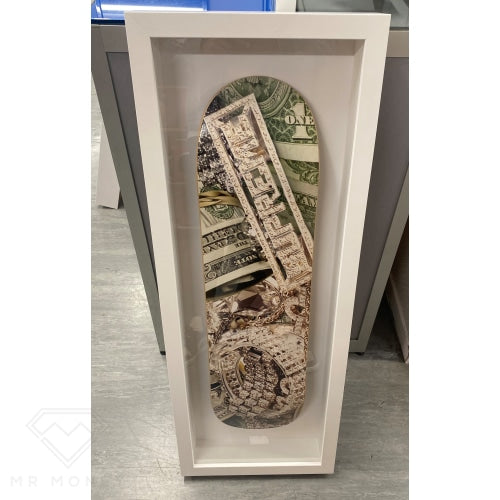 Supreme Bling Skateboard Deck Green Framed Skateboards