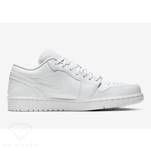 Nike Jordan 1 Low Triple White Tumbled Leather (2020)
