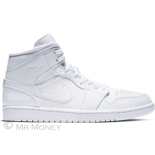 Jordan 1 Mid Triple White (2019) 7 Shoes