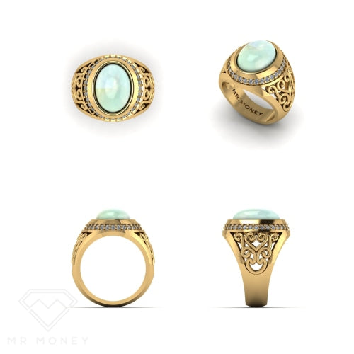 Modern Opal & Diamond Ring 1/1