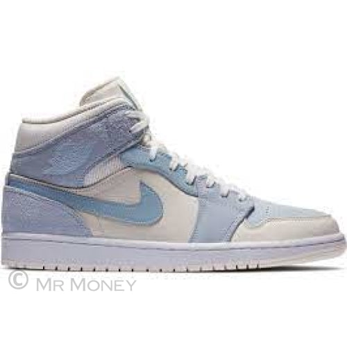 Jordan 1 Mid Mixed Textures Blue Shoes