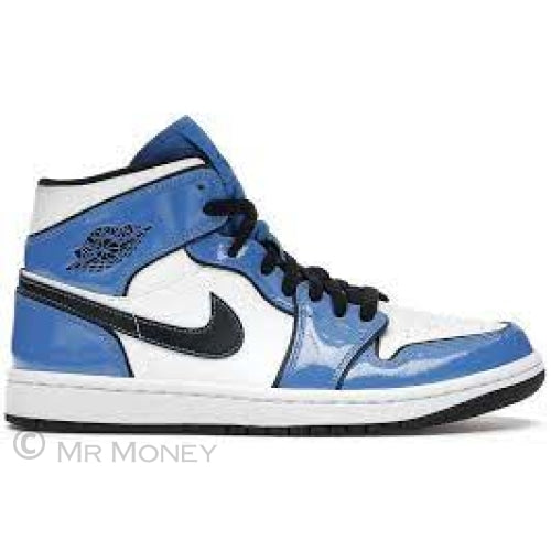 Jordan 1 Mid Signal Blue Shoes