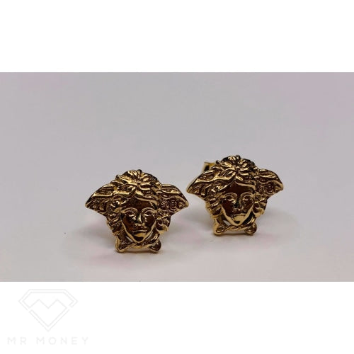 9Ct Gold Medusa Earrings