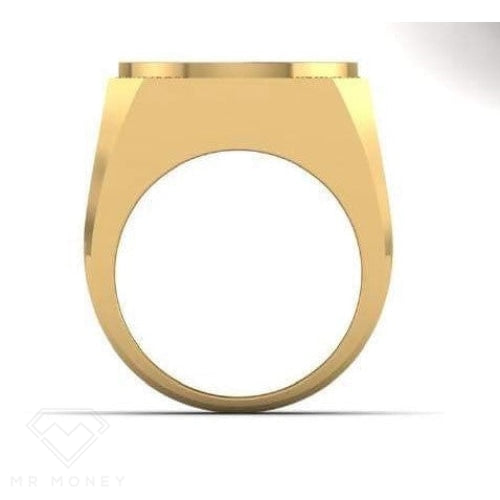 007 Full Sovereign Gold Diamond Ring Rings
