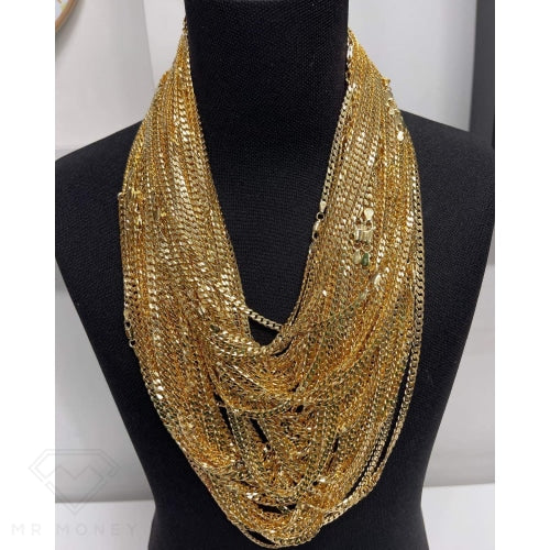 9Ct Gold Cuban Link 50Cm 4.09Mm - W Necklace Necklaces
