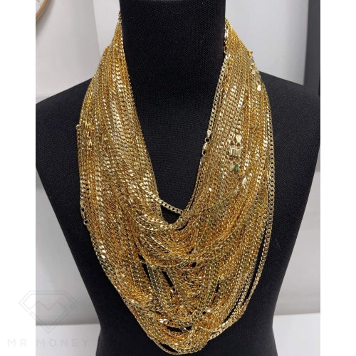 9Ct Gold Cuban Link 45Cm 3.98Mm - W Necklace Necklaces