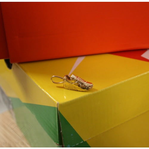 9Ct Gold Diamond Nike Air Max Shoe Pendant Charms & Pendants