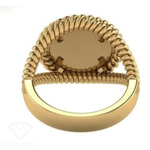 9Ct Gold Medusa Twist Womens Ring Rings