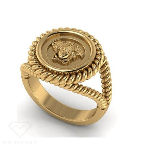9Ct Gold Medusa Twist Womens Ring Rings