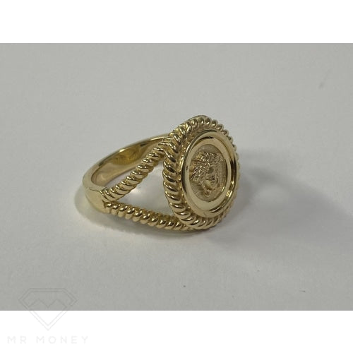 9Ct Gold Medusa Twist Womens Ring Rings