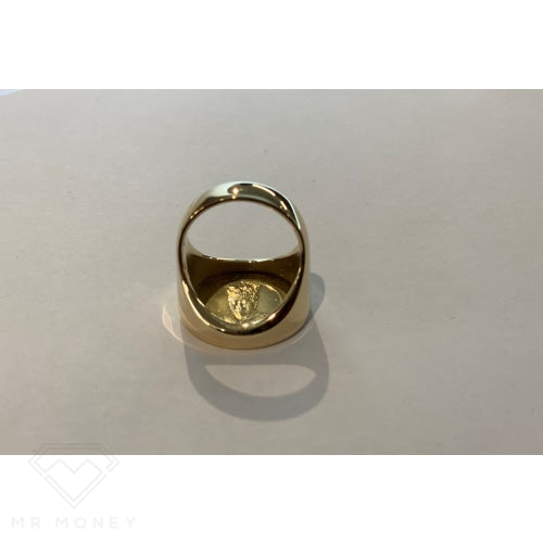 9Ct Gold Tongan Shield Coin Ring Rings