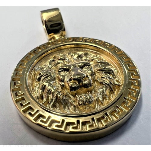 9Ct Lion Medusa Frame Pendant Charms & Pendants