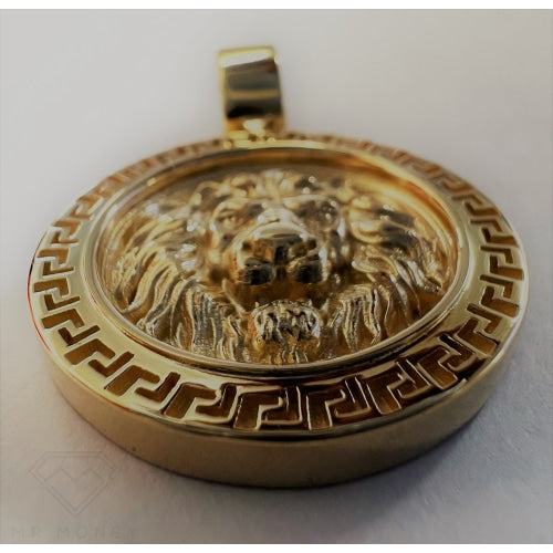 9Ct Lion Medusa Frame Pendant Charms & Pendants
