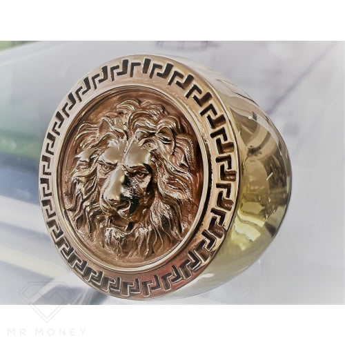 9Ct Lion Medusa Ring