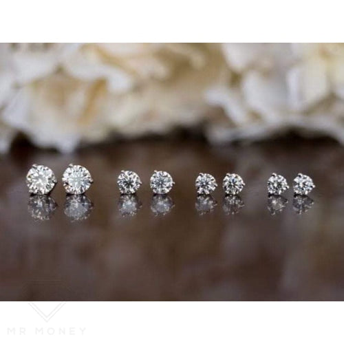 9Ct White Gold Diamond Stud Earring 0.30Ct Earrings