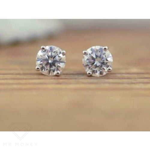 9Ct White Gold Diamond Stud Earring 0.30Ct White Gold Earrings
