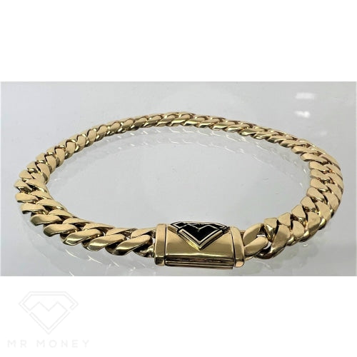 Mr Money Cuban Link 9Ct Gold Bracelet Bracelets