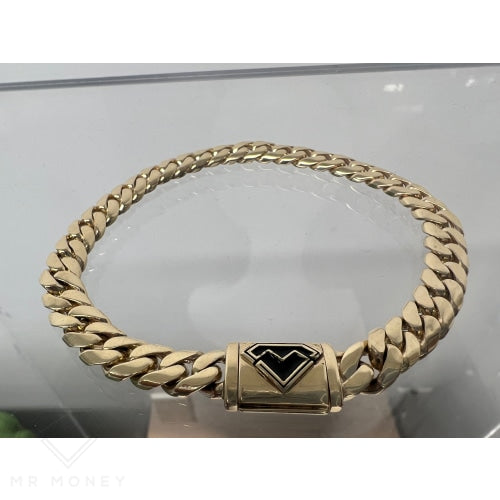 Mr Money Cuban Link 9Ct Gold Bracelet Bracelets
