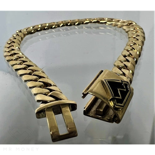 Mr Money Cuban Link 9Ct Gold Bracelet Bracelets