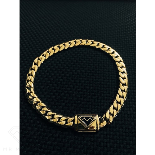 Mr Money Cuban Link 9Ct Gold Bracelet 24Cm Bracelets