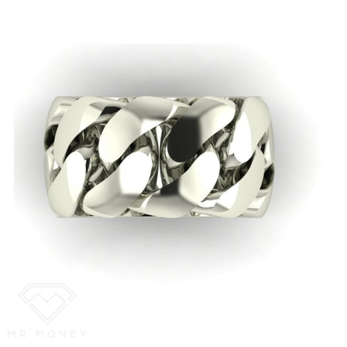Cuban Link Sterling Silver Ring Rings