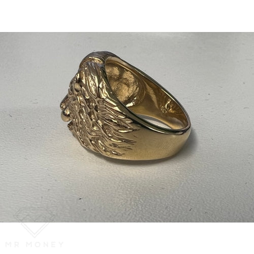 Custom 9Ct Gold Lion Ring