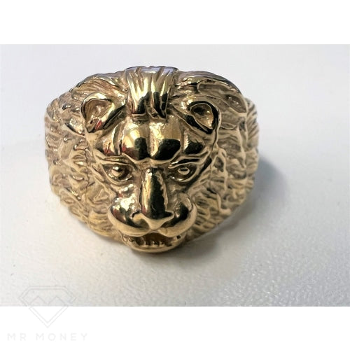 Custom 9Ct Gold Lion Ring