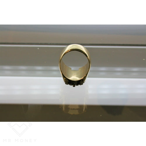 9Ct Gold Egyptian Pharaohs Diamond Ring Rings