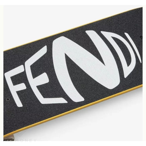 Fendi Logo-Print Wooden Skateboard Skate Board