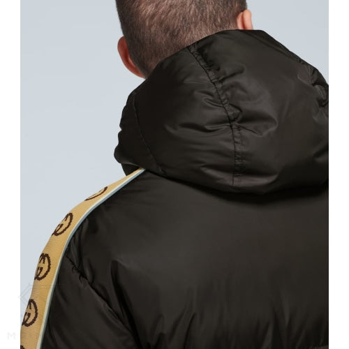 Gucci Gg Jacquard Nylon Padded Coat Jacket
