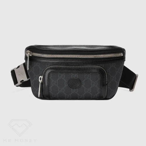 Gucci Belt Bag With Interlocking G Black Gg Supreme Handbags
