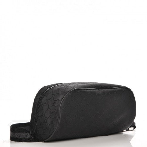 Gucci Fanny Pack Belt Bag Monogram Gg Black Handbags