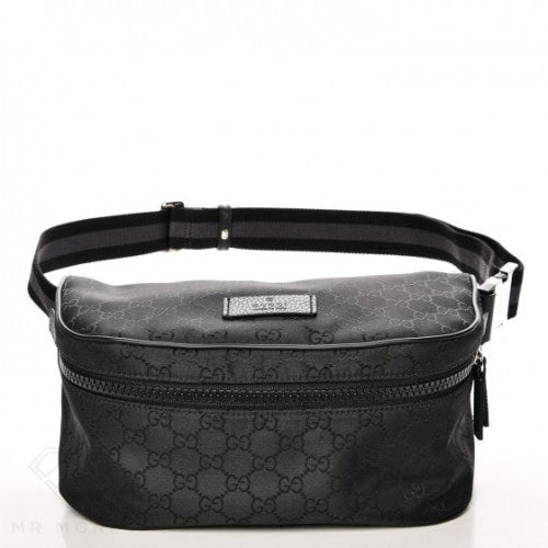 Gucci Fanny Pack Belt Bag Monogram Gg Black Handbags