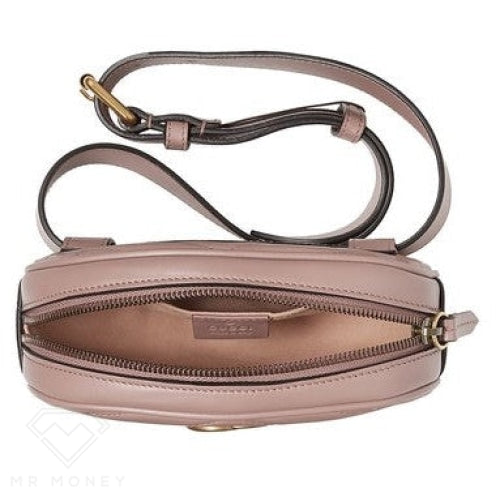 Gucci Gg Marmont Belt Bag Matelasse Dusty Pink Handbags