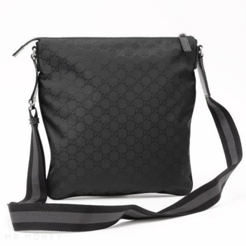 Gucci Gg Messenger Bag Small Guccissima Black Handbags