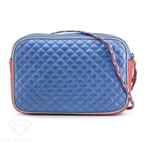 Gucci Laminated Quilted Crossbody Silver/red/blue Handbags