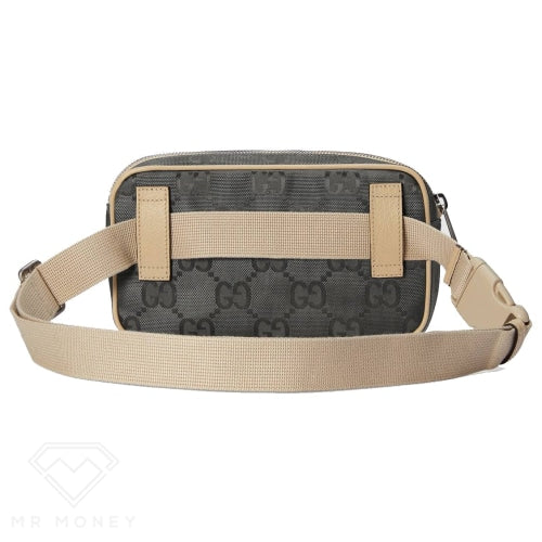 Gucci Off The Grid Gg Belt Bag Dark Grey Handbags