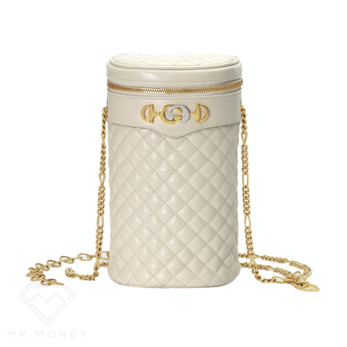 Gucci Trapuntata Belt Bag Pouch Quilted White Handbags