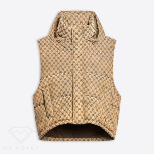 Gucci X Balenciaga The Hacker Project Cocoon Puffer Vest Beige Vests