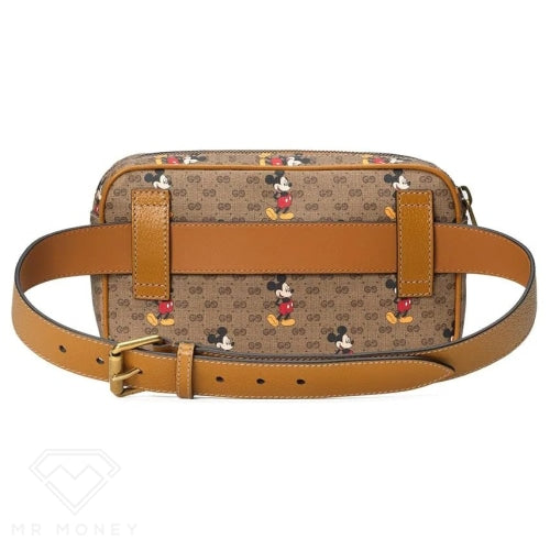 Gucci x Disney Mickey Mouse Crossbody Bag Brown in Leather with Gold-tone -  US