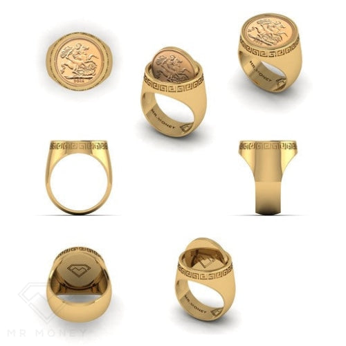 Half Sovereign Flip Ring